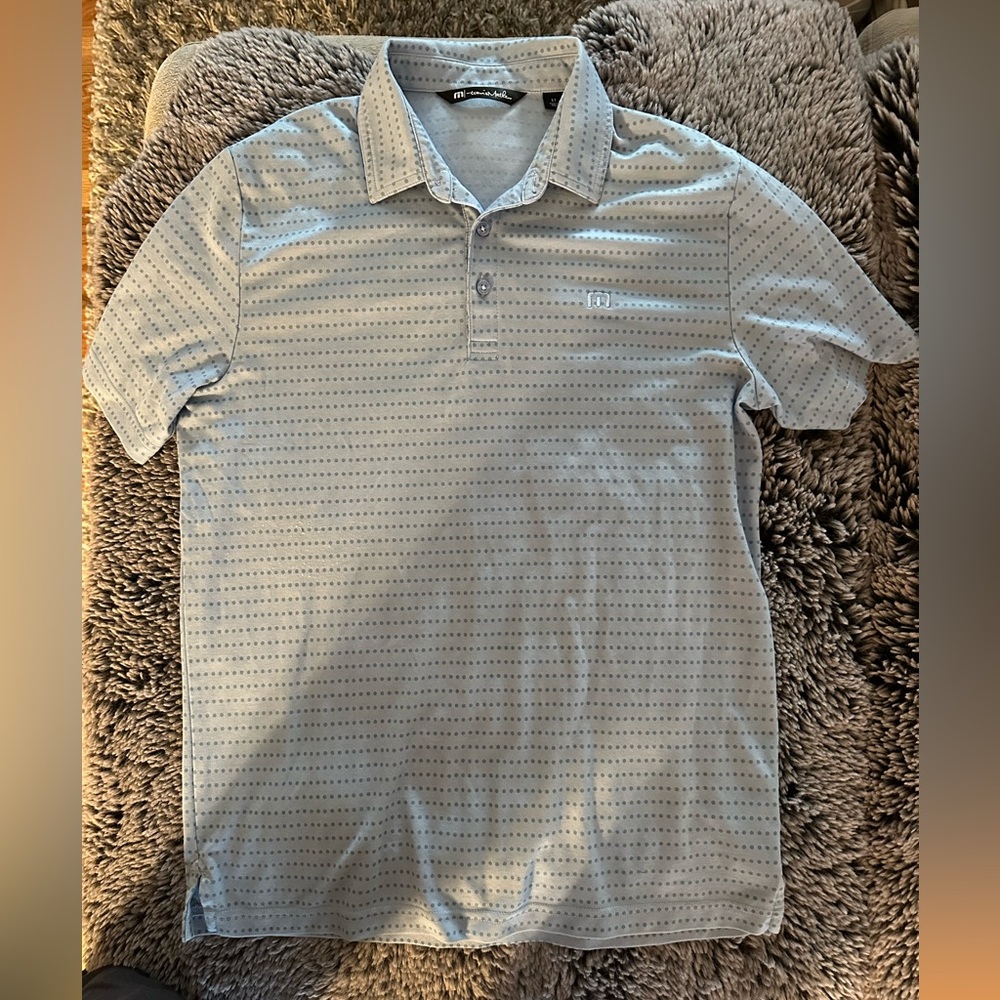 Travis Matthews Men's Blue Polo Shirt